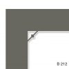 Серый паспарту с декоративным углом  B212 декором ромбовидной формы