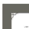 Серый паспарту с декоративный роскошный уголок J081